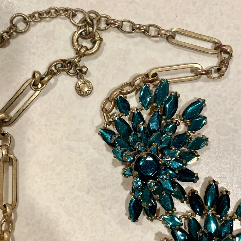 Emerald Statement Necklace - image 2